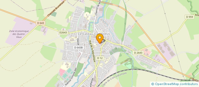 localisation de l'entreprise SARL LOURY PIOT à LE CATEAU-CAMBRESIS