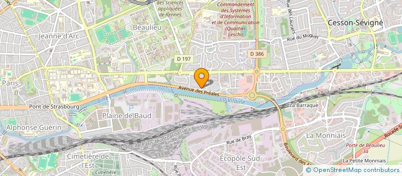 localisation de l'entreprise SARL LOVAL  CESSON-SEVIGNE