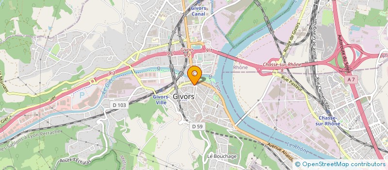 localisation de l'entreprise SARL LP à GIVORS