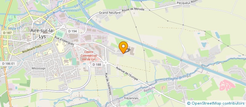 localisation de l'entreprise SARL LPA FITNESS AIRE à AIRE-SUR-LA-LYS