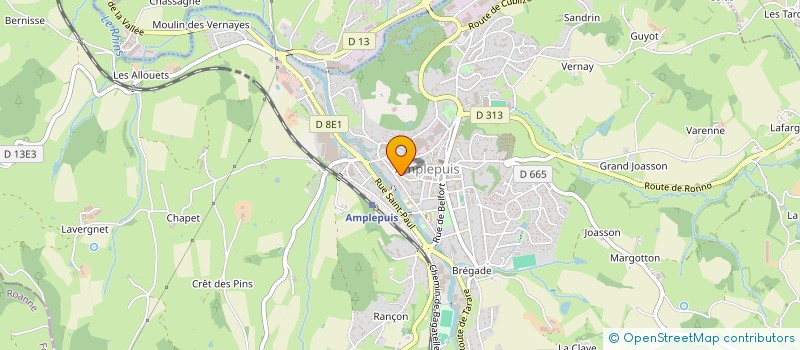 localisation de l'entreprise SARL LPSO SOLUTION  AMPLEPUIS