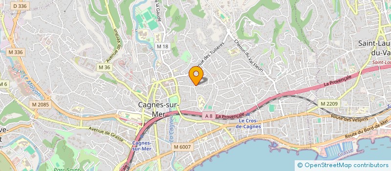 localisation de l'entreprise SARL LR RENOVATION PACA à CAGNES-SUR-MER