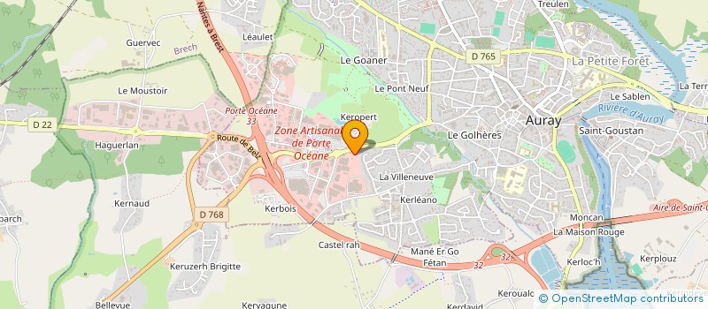 localisation de l'entreprise SARL LUCAS à AURAY