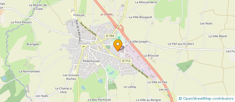 localisation de l'entreprise SARL LUCAS E à BROONS