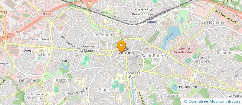 localisation de l'entreprise SARL LUCAS IMMOBILIER à VANNES