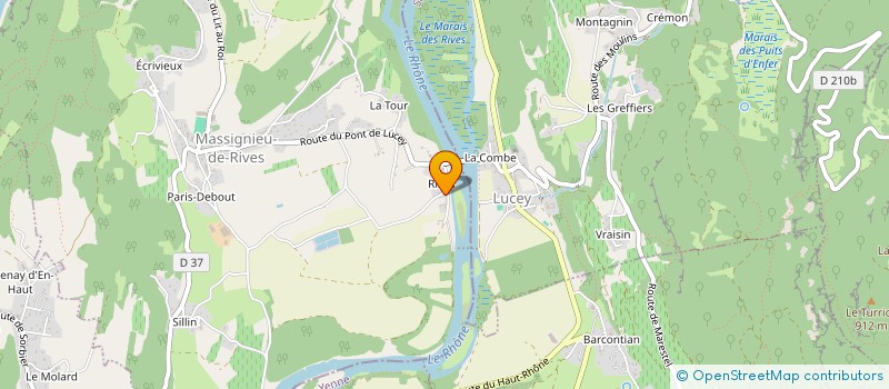 localisation de l'entreprise SARL LUCEY-SAPENAY à MASSIGNIEU-DE-RIVES