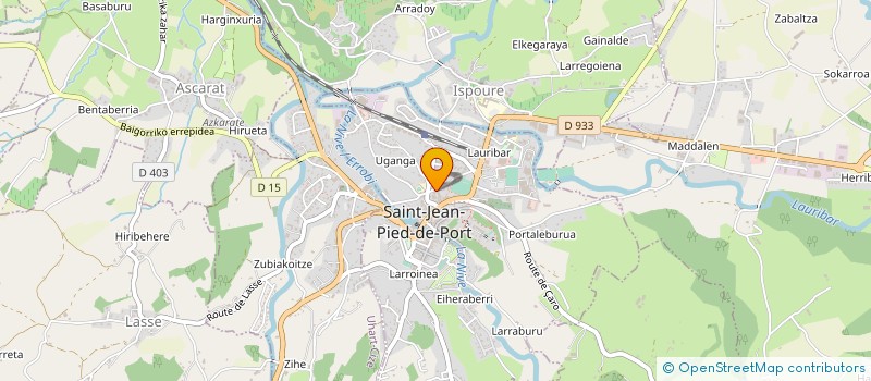 localisation de l'entreprise SARL LUCIEN HARINORDOQUY-IMPORT-EXPORT à SAINT-JEAN-PIED-DE-PORT