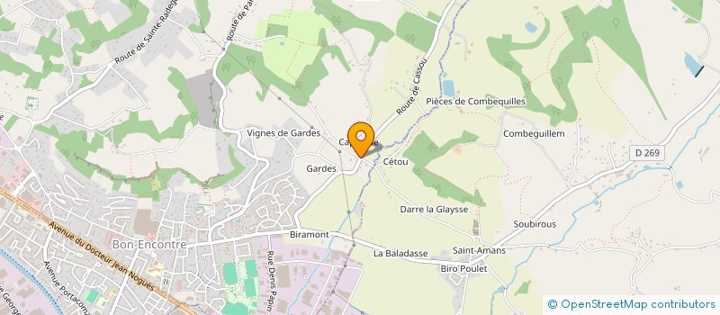 localisation de l'entreprise SARL LUCIMON  BON-ENCONTRE