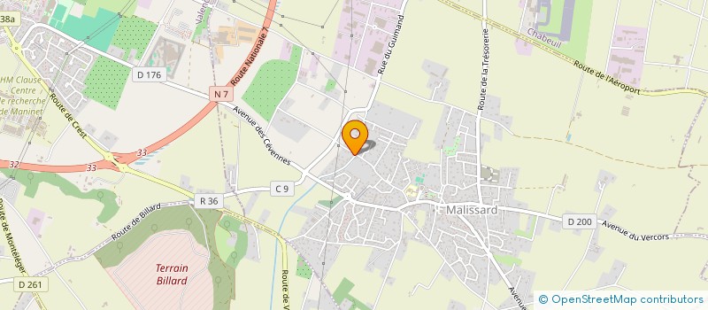 localisation de l'entreprise SARL LUCIOL  MALISSARD