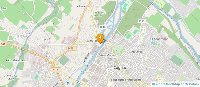 localisation de l'entreprise SARL LUCIOLE à COGNAC