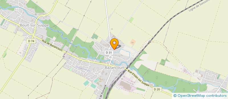 localisation de l'entreprise SARL LUDODREY  BAZANCOURT