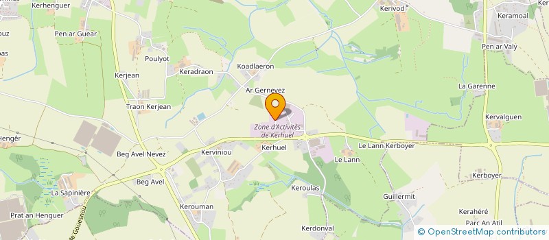 localisation de l'entreprise SARL LUDOVIC GARNIER  MILIZAC-GUIPRONVEL