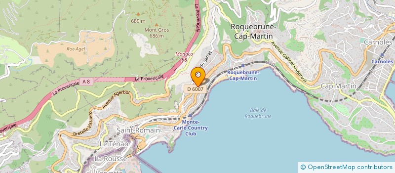 localisation de l'entreprise SARL LUGASSY DESIGN FRANCE à ROQUEBRUNE-CAP-MARTIN