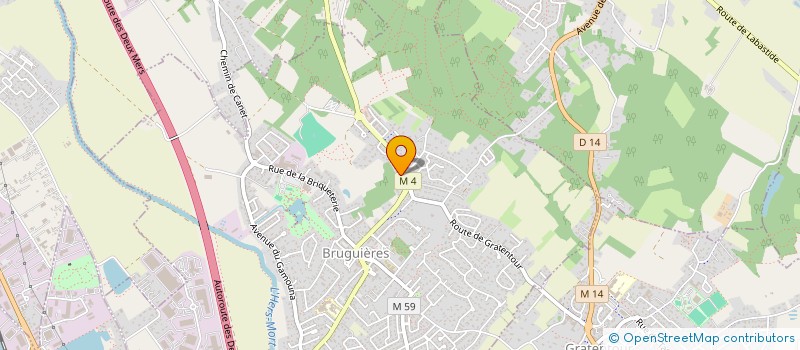 localisation de l'entreprise SARL LUIS M.S  BRUGUIERES