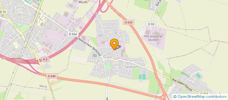 localisation de l'entreprise SARL LUSSIEZ  SAULTAIN