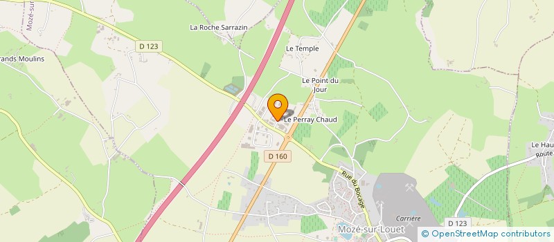 localisation de l'entreprise SARL LUSTRA CIR à MOZE-SUR-LOUET