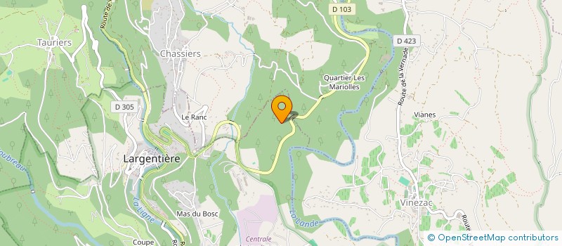 localisation de l'entreprise SARL LUSYCAR à LARGENTIERE