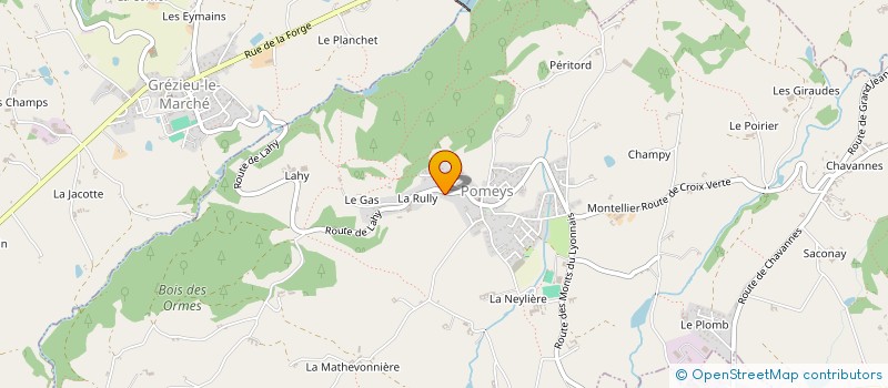 localisation de l'entreprise SARL LUXINET  POMEYS