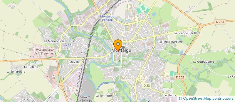 localisation de l'entreprise SARL LV à MONTAIGU-VENDEE