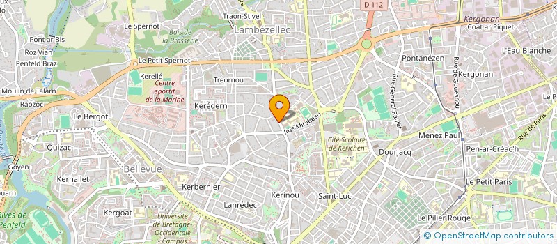 localisation de l'entreprise SARL LV à BREST