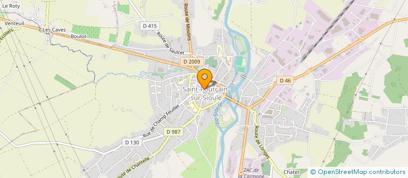 localisation de l'entreprise SARL LVIV COIFFURE à SAINT-POURCAIN-SUR-SIOULE