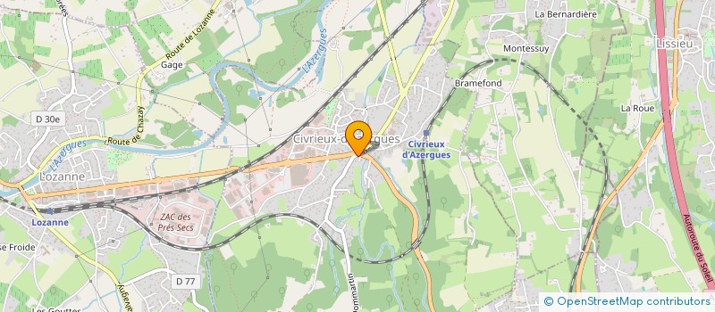 localisation de l'entreprise SARL LYON DORT  CIVRIEUX-D'AZERGUES