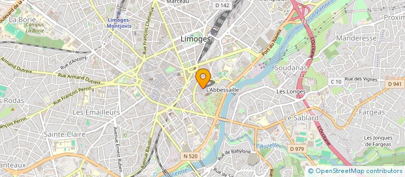 localisation de l'entreprise SARL M A G à LIMOGES