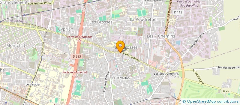 localisation de l'entreprise SARL M.B.A  BRON