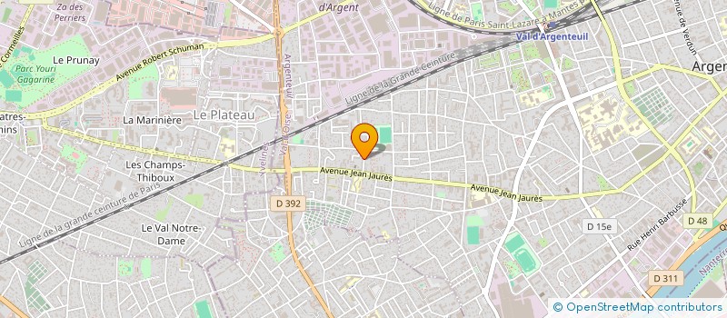 localisation de l'entreprise SARL M.B.T  ARGENTEUIL