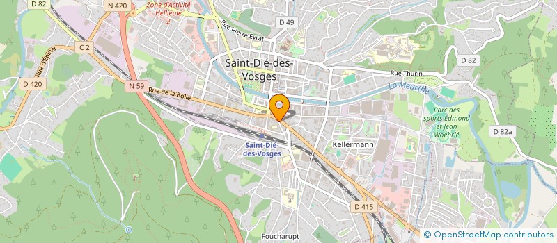 localisation de l'entreprise SARL M.B.T.IMMOBILIER à SAINT DIE DES VOSGES