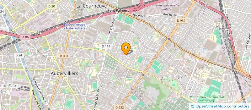 localisation de l'entreprise SARL M-C COFFRAGES  AUBERVILLIERS