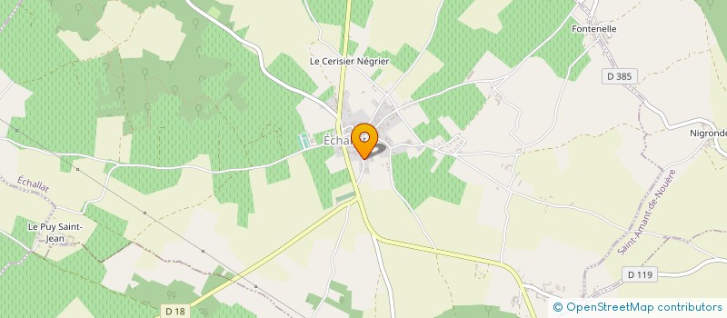 localisation de l'entreprise SARL M.C.G. à ECHALLAT