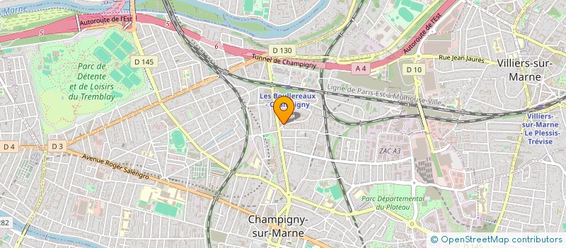 localisation de l'entreprise SARL M.C SOIERIES  CHAMPIGNY-SUR-MARNE