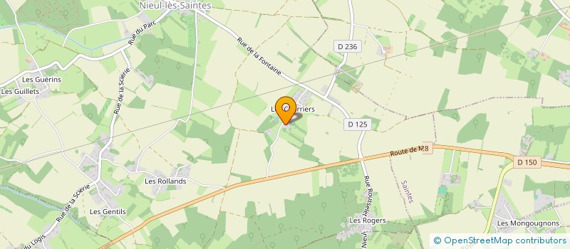 localisation de l'entreprise SARL M'COM 2000  NIEUL-LES-SAINTES