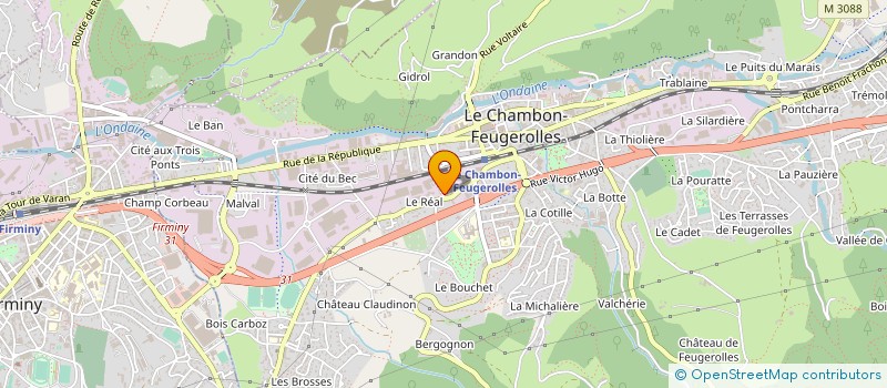 localisation de l'entreprise SARL M.D.I.C.S. à LE CHAMBON-FEUGEROLLES