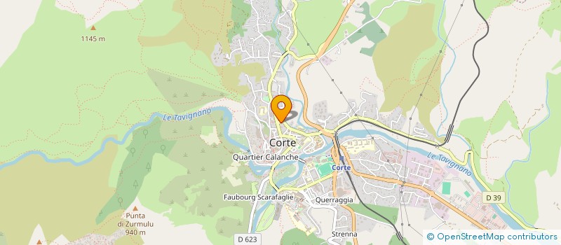 localisation de l'entreprise SARL M D M à CORTE