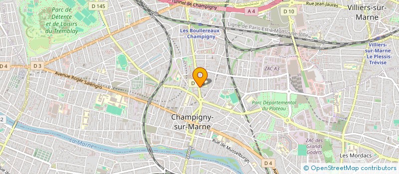 localisation de l'entreprise SARL M.D.O à CHAMPIGNY-SUR-MARNE