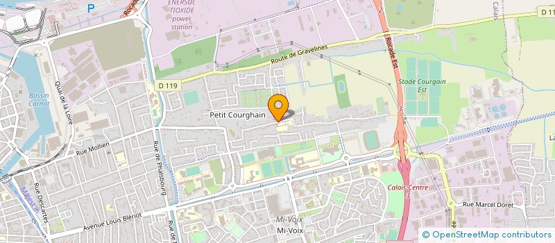 localisation de l'entreprise SARL M ET F VANHELLEPUTTE  CALAIS