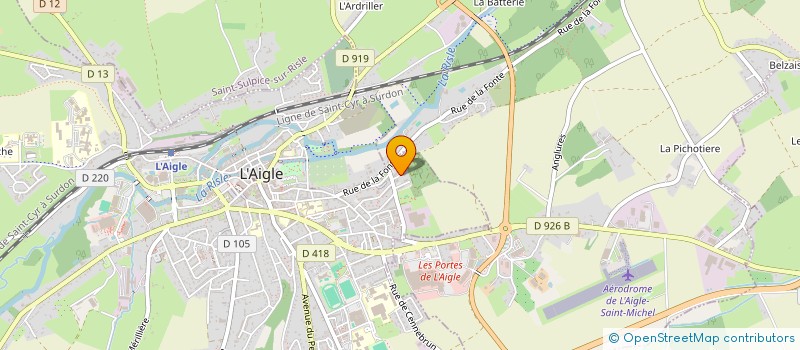 localisation de l'entreprise SARL M.F.O. à L'AIGLE