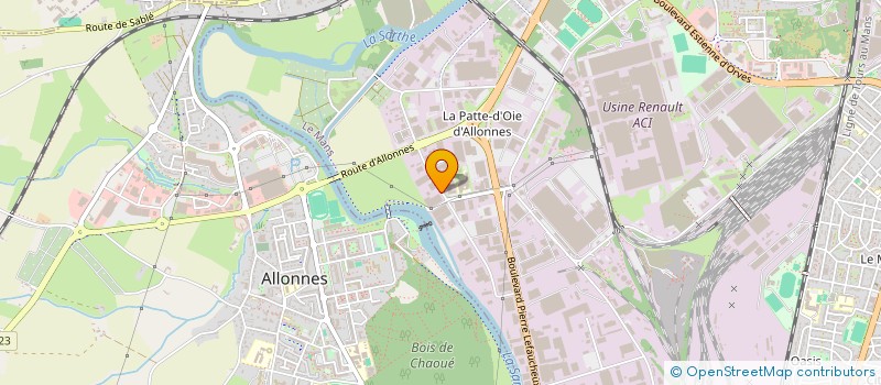 localisation de l'entreprise SARL M.G.  LE MANS