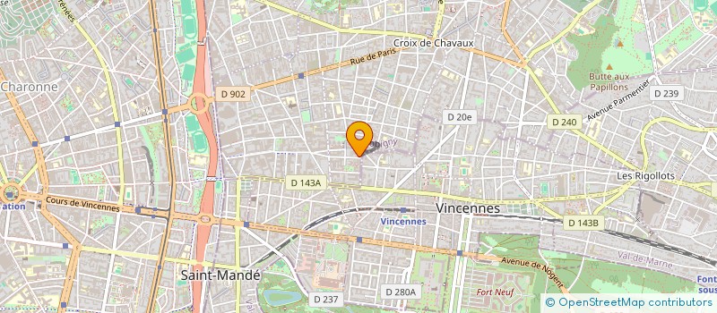 localisation de l'entreprise SARL M.G à MONTREUIL