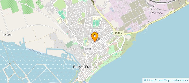 localisation de l'entreprise SARL M.G.A à BERRE-L'ETANG
