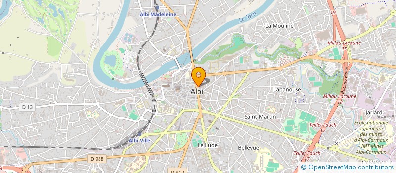 localisation de l'entreprise SARL M J  ALBI
