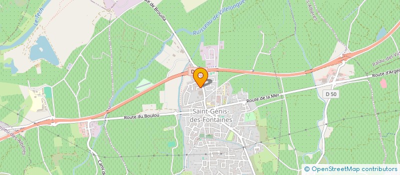 localisation de l'entreprise SARL M.J.S.  SAINT-GENIS-DES-FONTAINES