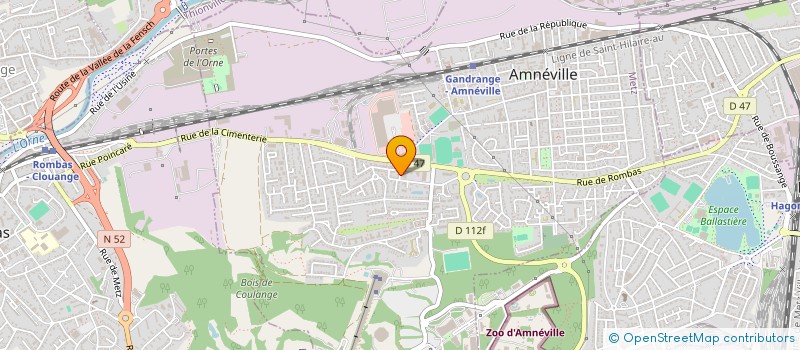 localisation de l'entreprise SARL M.J.S  AMNEVILLE