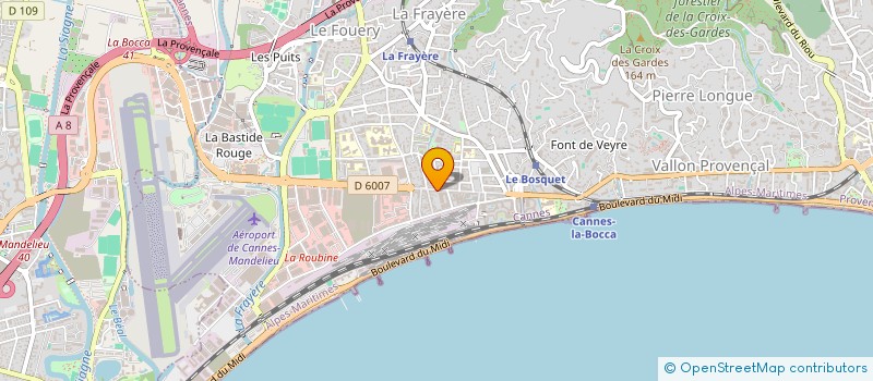 localisation de l'entreprise SARL M.L.M à CANNES