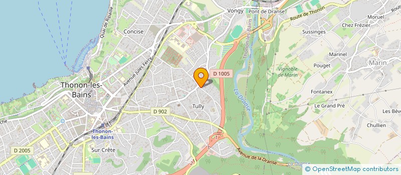 localisation de l'entreprise SARL M & M à THONON-LES-BAINS