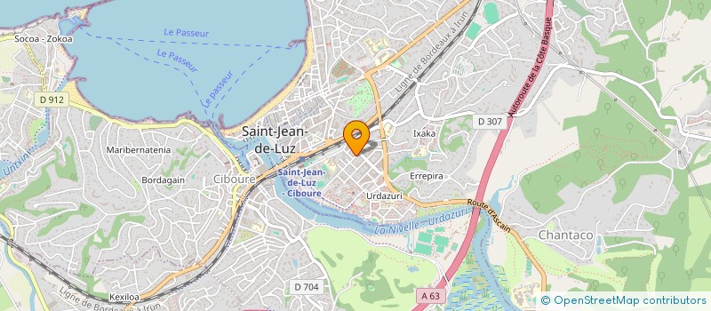 localisation de l'entreprise SARL M.M  SAINT-JEAN-DE-LUZ