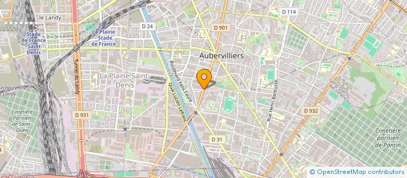 localisation de l'entreprise SARL M M A H à AUBERVILLIERS