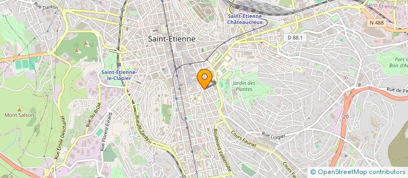 localisation de l'entreprise SARL M M S A à SAINT-ETIENNE